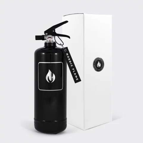 Feuerlöscher mit Manometer Black/Silver