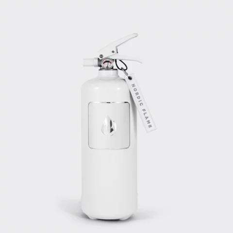 Nordic Flame Feuerlöscher 2kg White:Silver