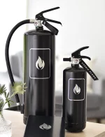 Feuerlöscher mit Manometer Black/Silver