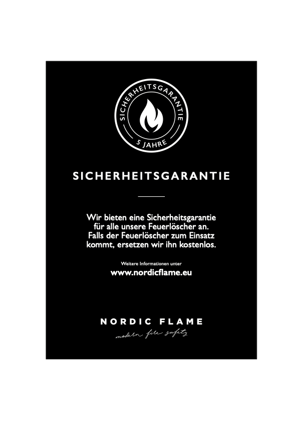 Feuerlöscher mit Manometer Black/Silver