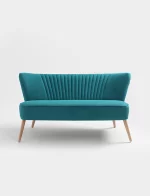 Retro 2-Sitzer Sofa Harry | Turquoise