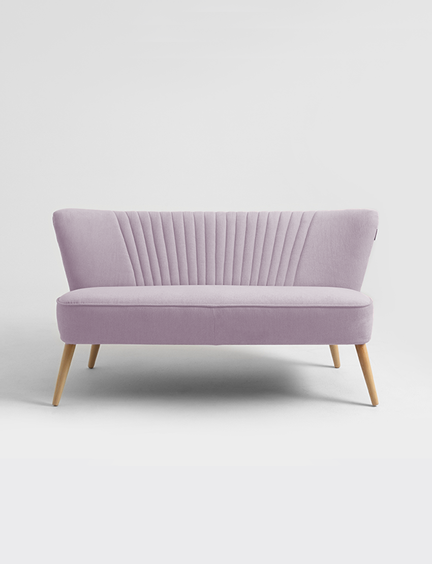 Retro 2-Sitzer Sofa Harry RV62 Lychee