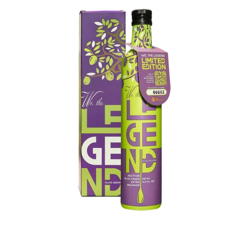 EVOO Picual Olivenöl 500ml WE THE LEGEND green with Package