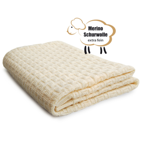 Baby Kuscheldecke Merino Schurwolle