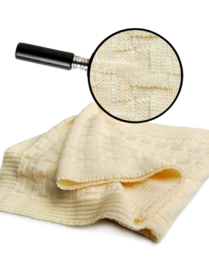 Baby Kuscheldecke Merino Schurwolle Detail