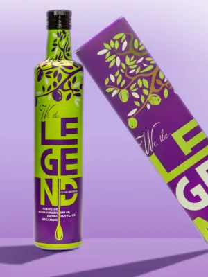 EVOO Picual Olivenöl 500ml WE THE LEGEND Limited Edition green lila