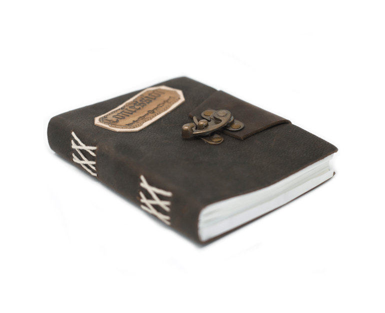 Echtleder Notizbuch Confession 18x13cm