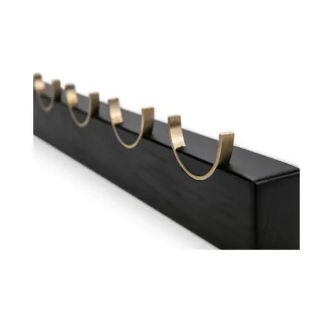 NAMUOS Garderobe DEER Eiche BLACK Messing Detail