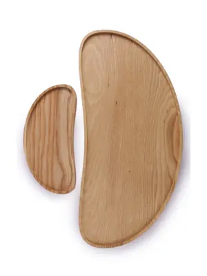 Holztablett Bohne Duo