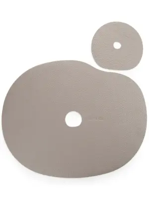Leder Tischset MILLSTONES Beige