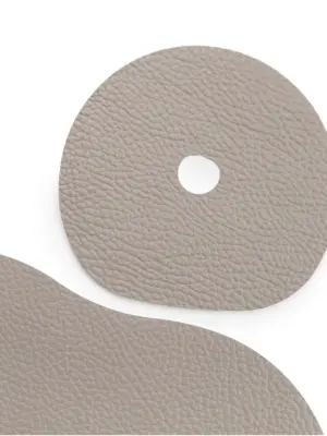 NAMUOS MILLSTONES Leder Tischset Beige Detail