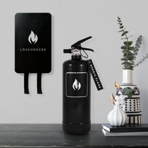 Nordic Flame Feuerlöscher 2kg BLACK wohnen