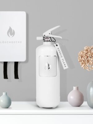 Nordic Flame Feuerlöscher 2kg Weiß wohnen