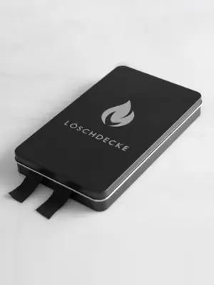 Nordic Flame Löschdecke BLACK/SILVER