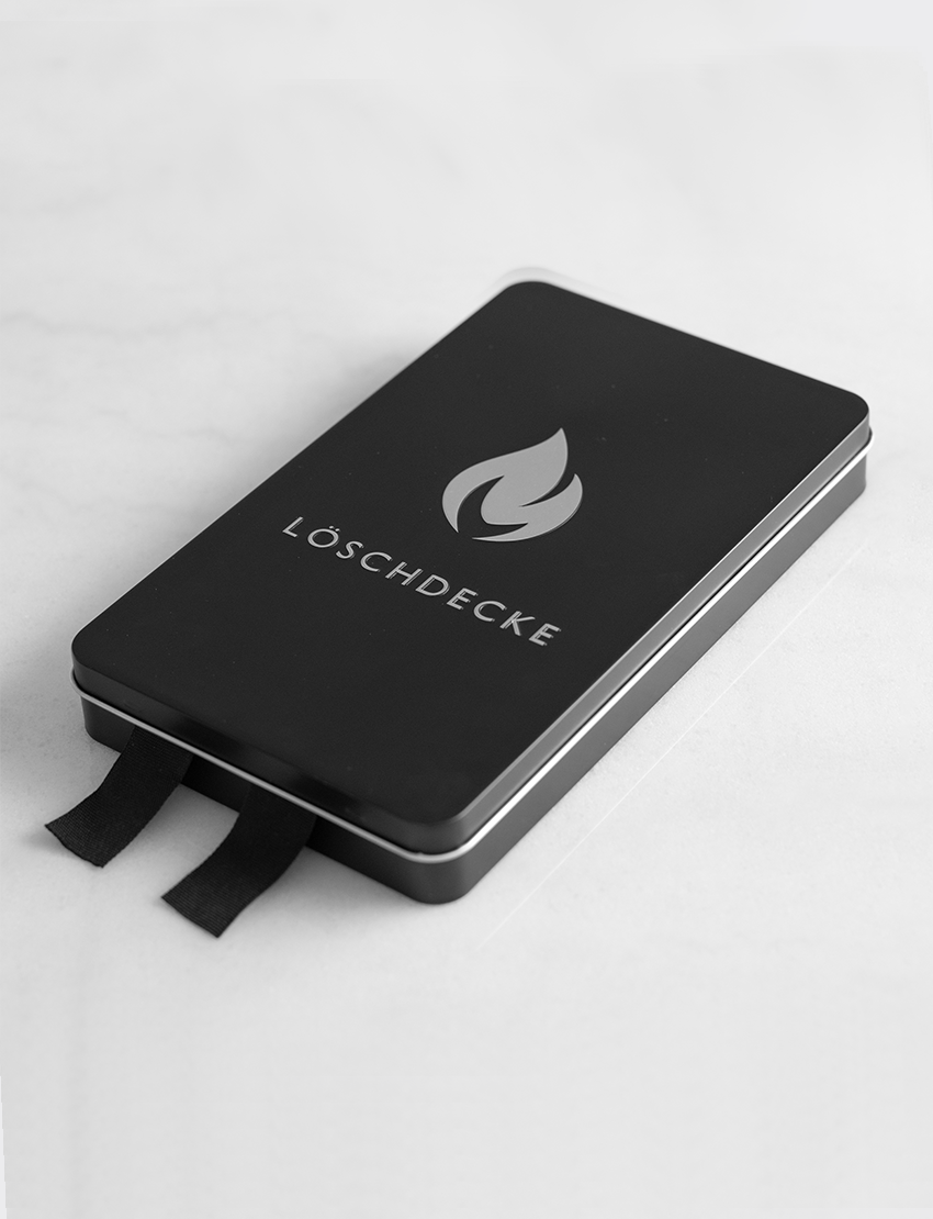 Nordic Flame Löschdecke Black:Silver Instagram