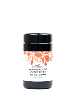 Pfeffer Kampot Rouge 40g warmen Schärfe