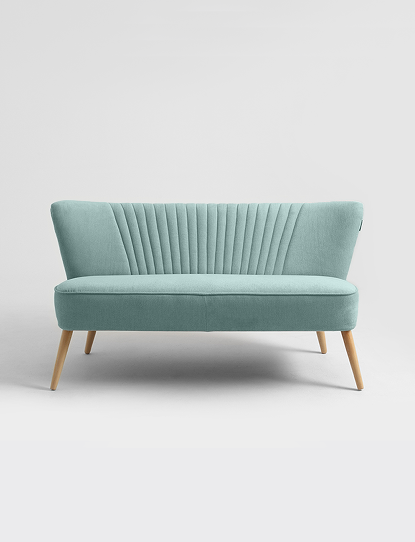 Retro 2-Sitzer Sofa Harry Mint