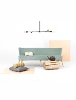 Retro 3-Sitzer Sofa Harry Mint