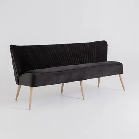 Retro 3-Sitzer Sofa Harry Grey Elderberry